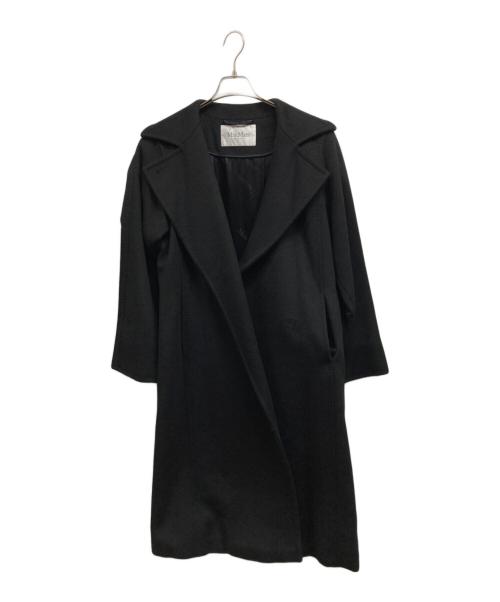 MaxMara（マックスマーラ）MaxMara (マックスマーラ) カシミヤチェスターコート ブラック サイズ:40の古着・服飾アイテム