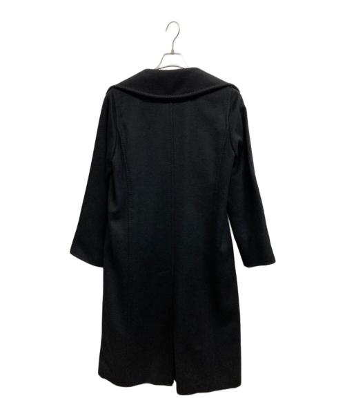 MaxMara（マックスマーラ）MaxMara (マックスマーラ) カシミヤチェスターコート ブラック サイズ:40の古着・服飾アイテム