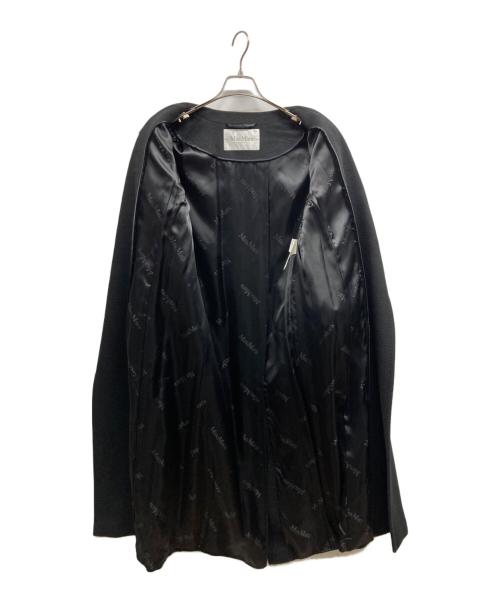 MaxMara（マックスマーラ）MaxMara (マックスマーラ) カシミヤチェスターコート ブラック サイズ:40の古着・服飾アイテム