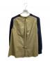 sacai (サカイ) ドッキング ウールカーディガン ベージュ×ネイビー サイズ:2：8000円