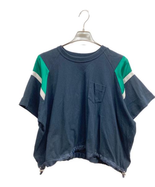 sacai（サカイ）sacai (サカイ) 切替ドローコードカットソー ネイビー サイズ:1の古着・服飾アイテム