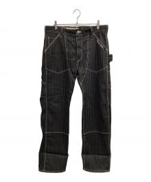 VANSON（バンソン）の古着「ダブルニー ペインターパンツ」｜ブラック