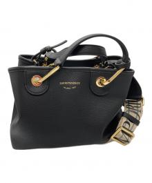 EMPORIO ARMANI（エンポリオ アルマーニ）の古着「My EA 2ＷAYバッグ」｜ブラック