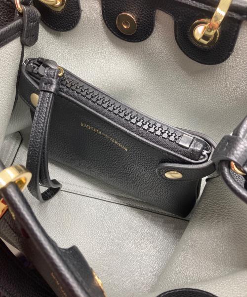 EMPORIO ARMANI（エンポリオ アルマーニ）EMPORIO ARMANI (エンポリオ アルマーニ) My EA 2ＷAYバッグ ブラックの古着・服飾アイテム