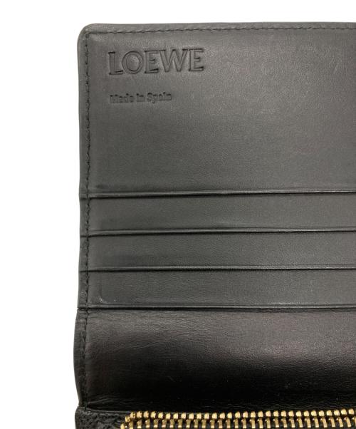 LOEWE（ロエベ）LOEWE (ロエベ) アナグラム型押しレザー長財布 ブラックの古着・服飾アイテム