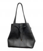 TORY BURCHトリーバーチ）の古着「BLOCK-T BUCKET TOTE」｜ブラック