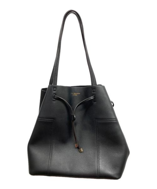 TORY BURCH（トリーバーチ）TORY BURCH (トリーバーチ) BLOCK-T BUCKET TOTE ブラックの古着・服飾アイテム