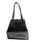 TORY BURCH (トリーバーチ) BLOCK-T BUCKET TOTE ブラック：10000円