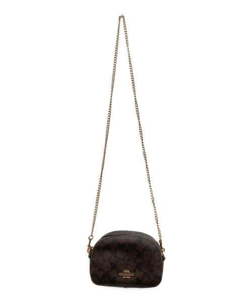 COACH（コーチ）COACH (コーチ) シグネチャー ミニセレナ クロスボディ 2Way ショルダーバッグ ポーチ ブラウンの古着・服飾アイテム