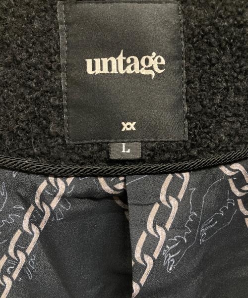 untage（アンテージ）untage (アンテージ) ツイードジャケット ブラック サイズ:Lの古着・服飾アイテム