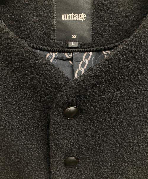 untage（アンテージ）untage (アンテージ) ツイードジャケット ブラック サイズ:Lの古着・服飾アイテム