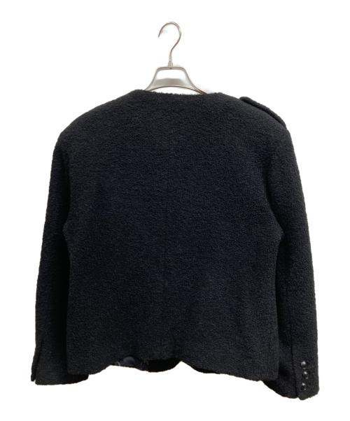 untage（アンテージ）untage (アンテージ) ツイードジャケット ブラック サイズ:Lの古着・服飾アイテム