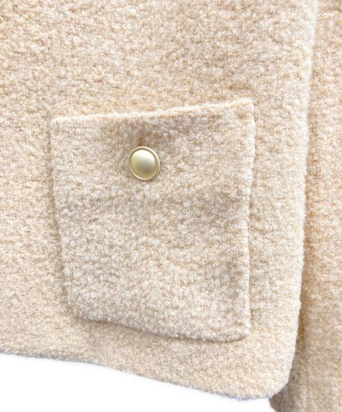 untage（アンテージ）untage (アンテージ) ツイードジャケット ベージュ サイズ:Lの古着・服飾アイテム