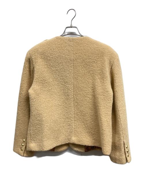untage（アンテージ）untage (アンテージ) ツイードジャケット ベージュ サイズ:Lの古着・服飾アイテム