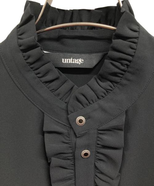 untage（アンテージ）untage (アンテージ) フリルシャツ ブラック サイズ:不明の古着・服飾アイテム