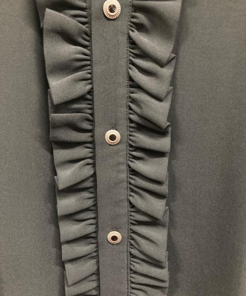 untage（アンテージ）untage (アンテージ) フリルシャツ ブラック サイズ:不明の古着・服飾アイテム