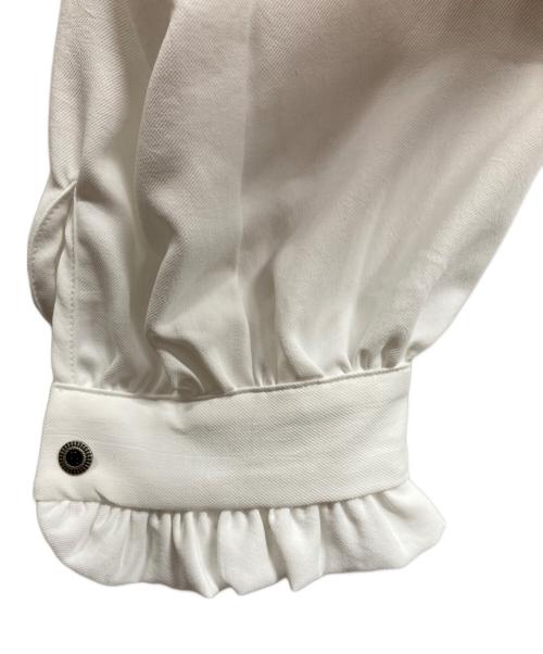 untage（アンテージ）untage (アンテージ) フリルシャツ ホワイト サイズ:不明の古着・服飾アイテム
