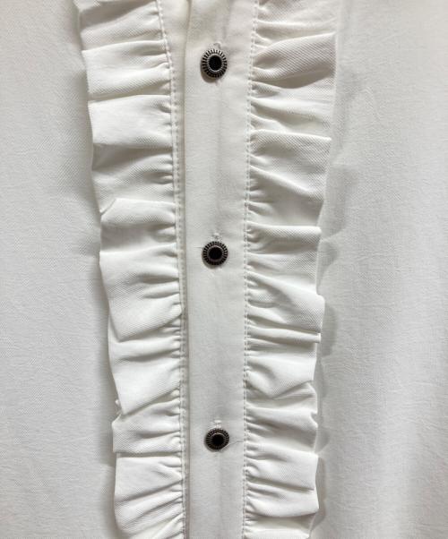 untage（アンテージ）untage (アンテージ) フリルシャツ ホワイト サイズ:不明の古着・服飾アイテム