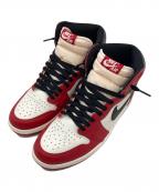 NIKEナイキ）の古着「エアジョーダン1 ハイ OG "ロスト&ファウンド/シカゴ"」｜ホワイト×レッド