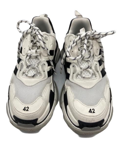 BALENCIAGA（バレンシアガ）BALENCIAGA (バレンシアガ) adidas (アディダス) Triple S Sneaker グレー サイズ:27.5の古着・服飾アイテム