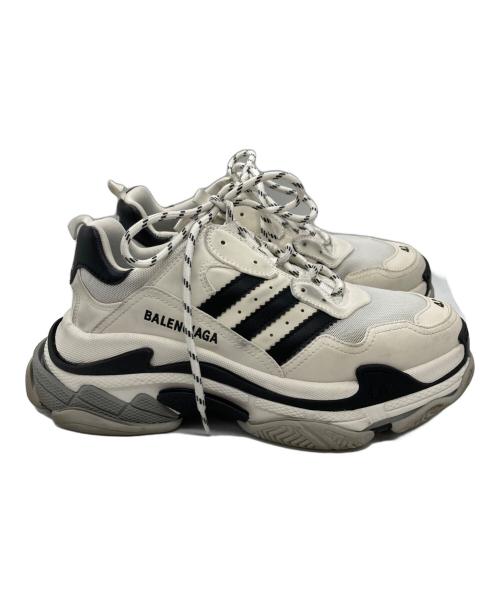BALENCIAGA（バレンシアガ）BALENCIAGA (バレンシアガ) adidas (アディダス) Triple S Sneaker グレー サイズ:27.5の古着・服飾アイテム