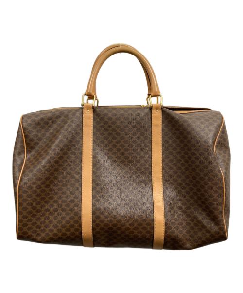 CELINE（セリーヌ）CELINE (セリーヌ) マカダム柄 ボストンバッグ ブラウンの古着・服飾アイテム