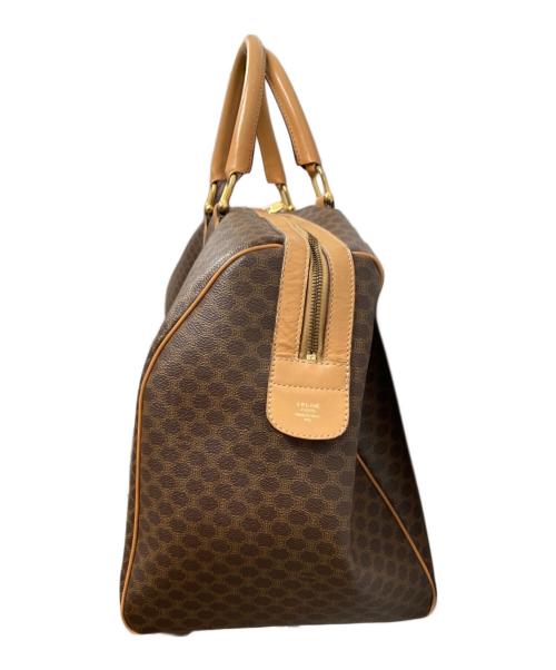 CELINE（セリーヌ）CELINE (セリーヌ) マカダム柄 ボストンバッグ ブラウンの古着・服飾アイテム