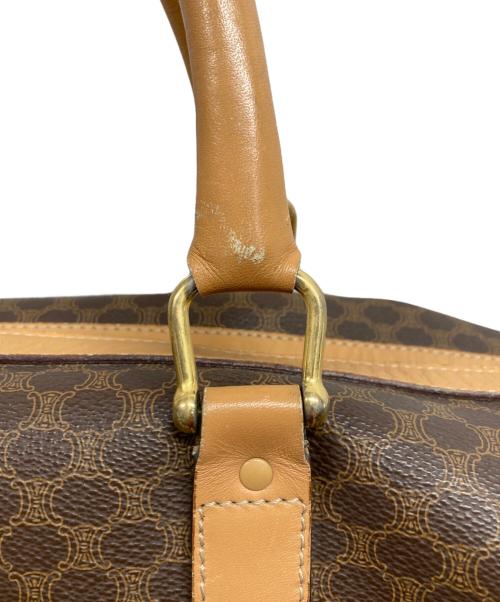 CELINE（セリーヌ）CELINE (セリーヌ) マカダム柄 ボストンバッグ ブラウンの古着・服飾アイテム