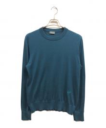 DIOR HOMME（ディオール オム）の古着「ROUND NECK KNITS」｜グリーン