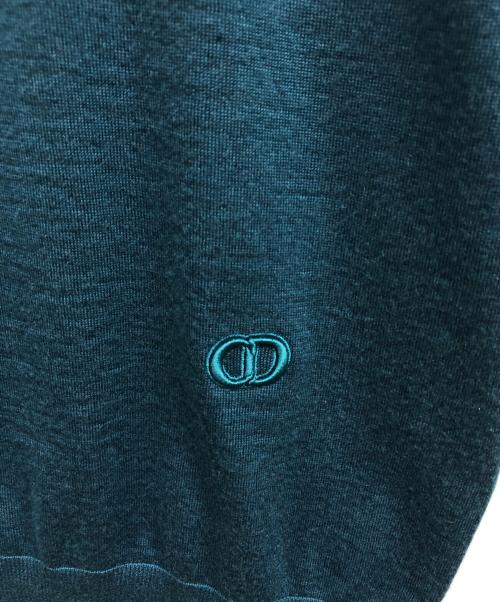DIOR HOMME（ディオール オム）DIOR HOMME (ディオール オム) ROUND NECK KNITS グリーン サイズ:Sの古着・服飾アイテム