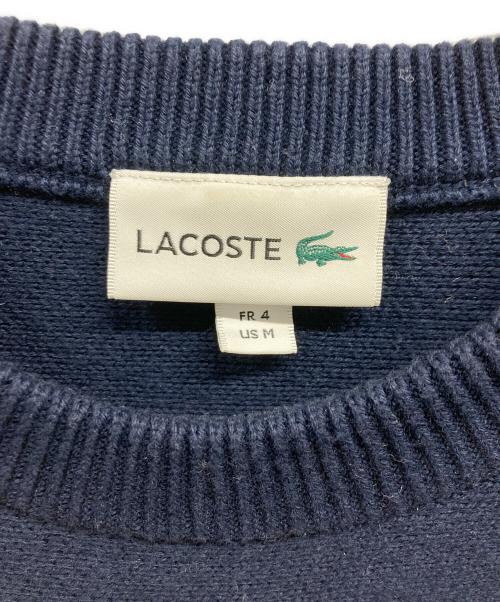 LACOSTE（ラコステ）LACOSTE (ラコステ) コットンニット ネイビー サイズ:Mの古着・服飾アイテム