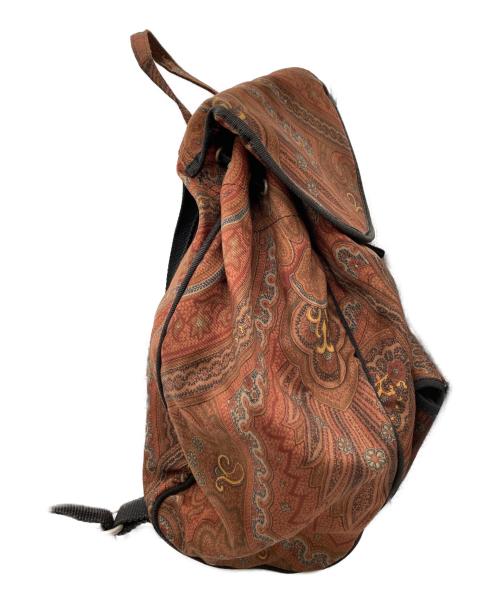 ETRO（エトロ）ETRO (エトロ) ペイズリーリュック ブラウンの古着・服飾アイテム