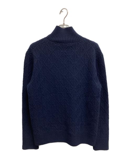 Dior（ディオール）DIOR (ディオール) CDダイヤモンド ハイネック ニット セーター ネイビー サイズ:Ｓの古着・服飾アイテム