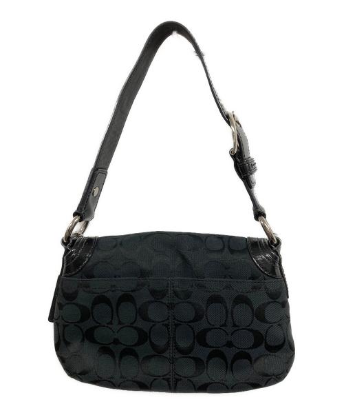 COACH（コーチ）COACH (コーチ) ワンハンドバッグ ブラックの古着・服飾アイテム