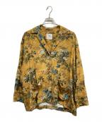 IENAイエナ）の古着「A BOUCLE Vintageプリントシャツジャケット」｜ベージュ