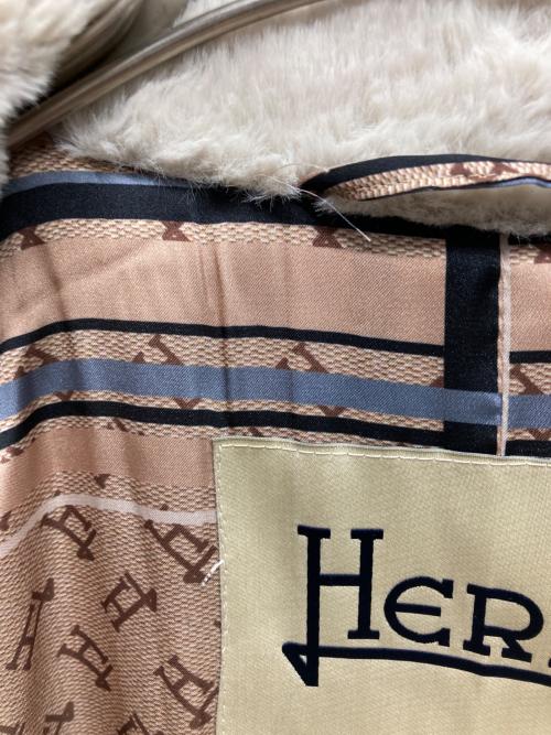 HERNO（ヘルノ）HERNO (ヘルノ) エコファーコート ベージュ サイズ:42の古着・服飾アイテム