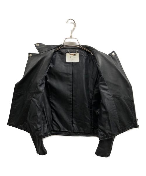SLOBE IENA（スローブ イエナ）SLOBE IENA (スローブ イエナ) レザーダブルライダースジャケット ブラック サイズ:Sの古着・服飾アイテム
