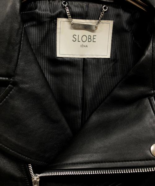 SLOBE IENA（スローブ イエナ）SLOBE IENA (スローブ イエナ) レザーダブルライダースジャケット ブラック サイズ:Sの古着・服飾アイテム