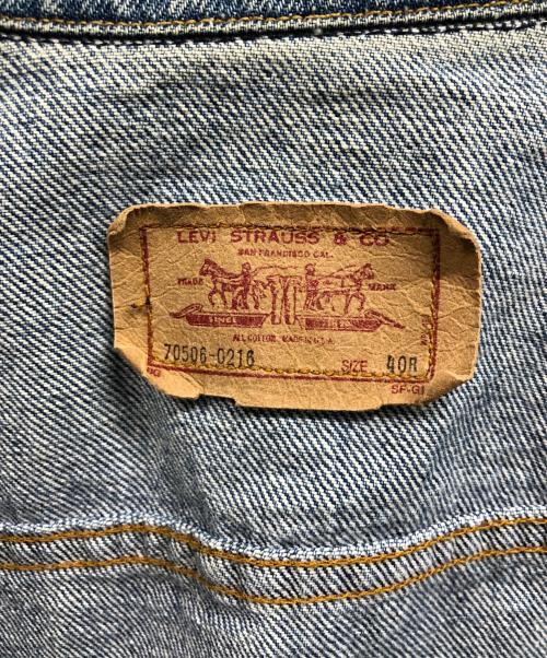 LEVI'S（リーバイス）LEVI'S (リーバイス) 80's70506 デニムジャケット ブルー サイズ:40Rの古着・服飾アイテム