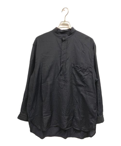 COMOLI（コモリ）COMOLI (コモリ) WOOL SILK PULLOVER SHIRT ネイビー サイズ:3の古着・服飾アイテム