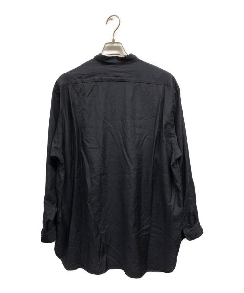 COMOLI（コモリ）COMOLI (コモリ) WOOL SILK PULLOVER SHIRT ネイビー サイズ:3の古着・服飾アイテム