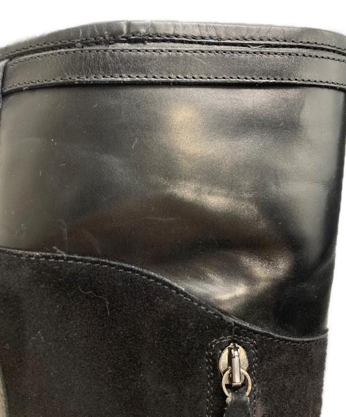 RALPH LAUREN（ラルフローレン）RALPH LAUREN (ラルフローレン) レザーブーツ ブラック サイズ:SIZE 6 1/2の古着・服飾アイテム