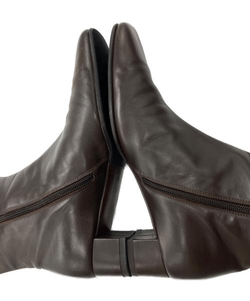 Salvatore Ferragamo（サルヴァトーレ フェラガモ）Salvatore Ferragamo (サルヴァトーレ フェラガモ) レザーブーツ ブラウン サイズ:6の古着・服飾アイテム