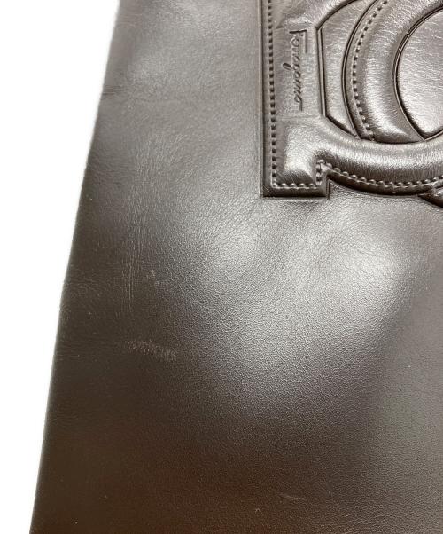 Salvatore Ferragamo（サルヴァトーレ フェラガモ）Salvatore Ferragamo (サルヴァトーレ フェラガモ) レザーブーツ ブラウン サイズ:6の古着・服飾アイテム