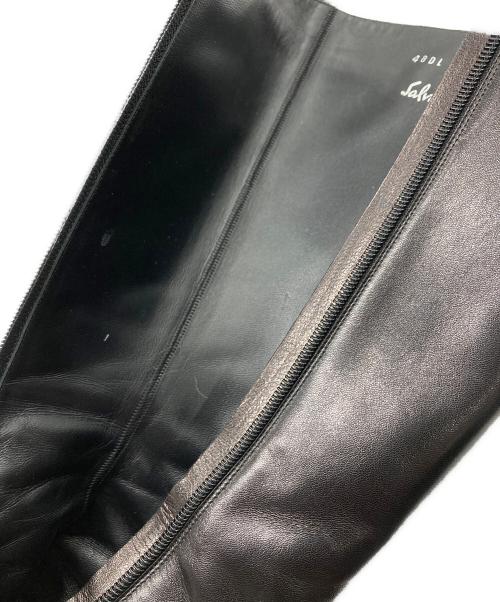 Salvatore Ferragamo（サルヴァトーレ フェラガモ）Salvatore Ferragamo (サルヴァトーレ フェラガモ) ロングブーツ ブラック サイズ:SIZE 6 1/2の古着・服飾アイテム
