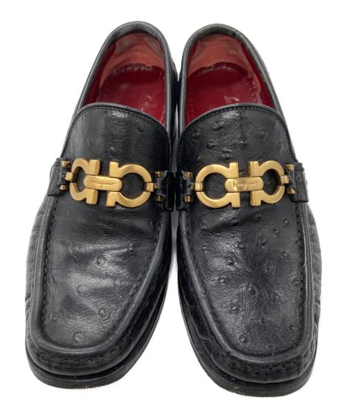 Salvatore Ferragamo（サルヴァトーレ フェラガモ）Salvatore Ferragamo (サルヴァトーレ フェラガモ) ガンチーニローファー ブラック サイズ:SIZE 5 1/2の古着・服飾アイテム