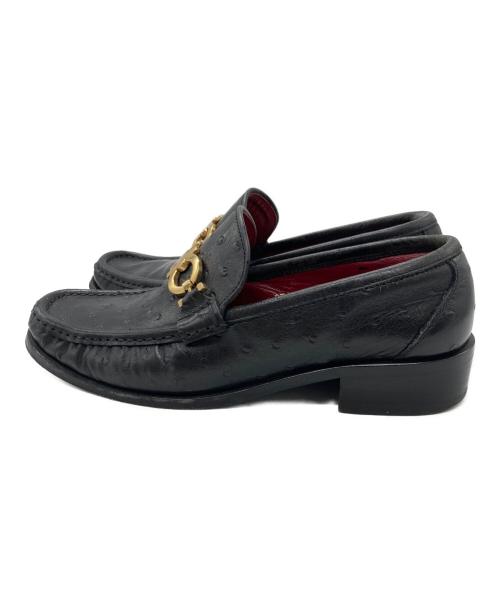 Salvatore Ferragamo（サルヴァトーレ フェラガモ）Salvatore Ferragamo (サルヴァトーレ フェラガモ) ガンチーニローファー ブラック サイズ:SIZE 5 1/2の古着・服飾アイテム