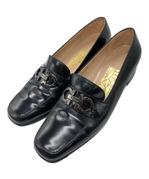 Salvatore Ferragamo（サルヴァトーレ フェラガモ）Salvatore Ferragamo (サルヴァトーレ フェラガモ) ガンチーニローファー ブラック サイズ:SIZE 6 1/2の古着・服飾アイテム