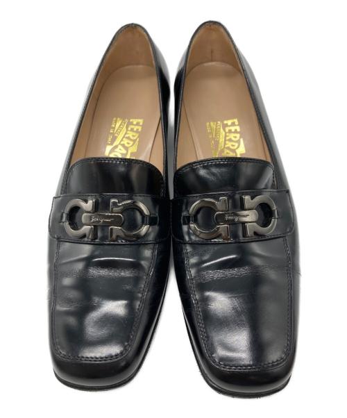 Salvatore Ferragamo（サルヴァトーレ フェラガモ）Salvatore Ferragamo (サルヴァトーレ フェラガモ) ガンチーニローファー ブラック サイズ:SIZE 6 1/2の古着・服飾アイテム