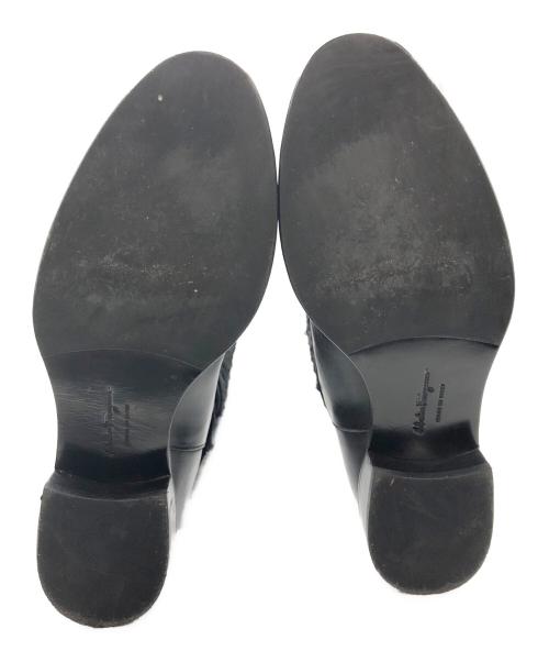 Salvatore Ferragamo（サルヴァトーレ フェラガモ）Salvatore Ferragamo (サルヴァトーレ フェラガモ) ロングブーツ ブラック サイズ:US6の古着・服飾アイテム